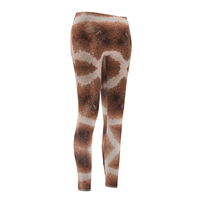 Realistic Giraffe Women's Casual Leggings