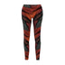 Ornate Scarlet Macaw feather Women's Casual Leggings