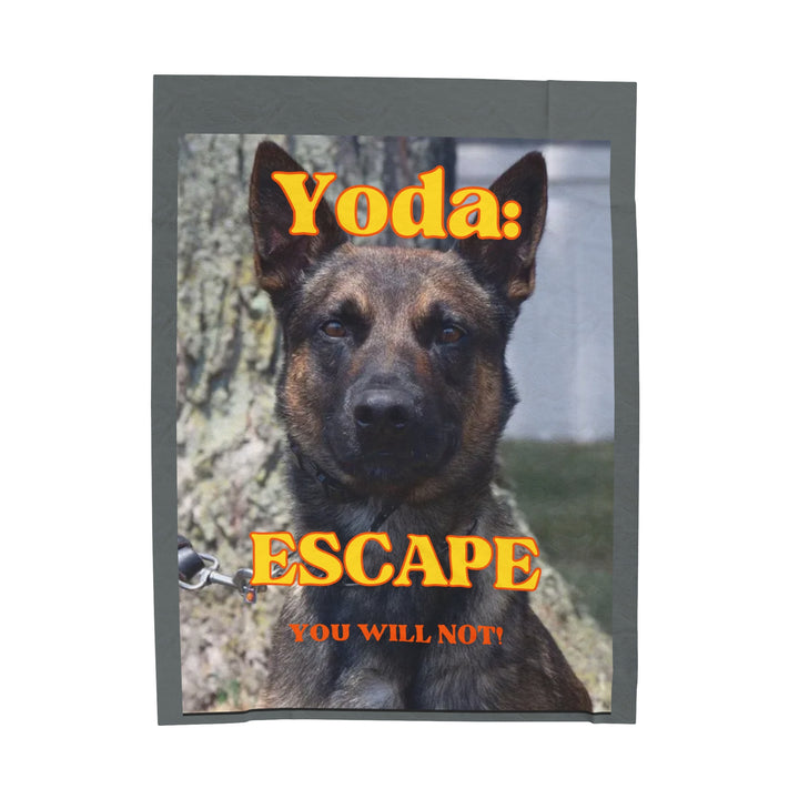 Yoda the K9 Velveteen Plush Blanket - Escape You Will Not