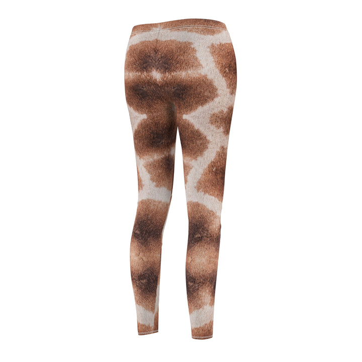 Realistic Giraffe Women's Casual Leggings