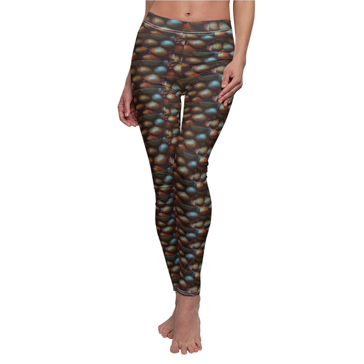 Chameleon Scale Women's Casual Leggings (AOP)