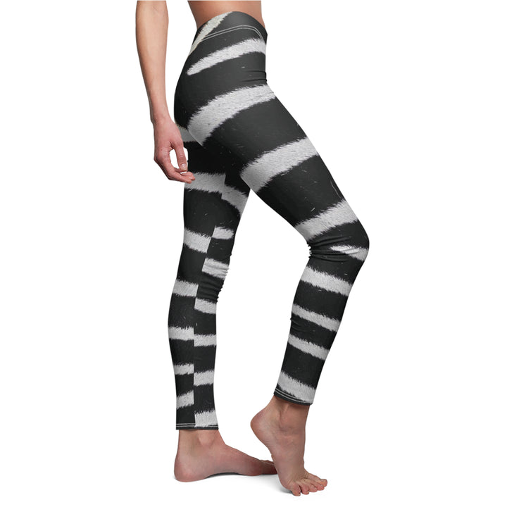 Real Zebra striped Women's Casual Leggings