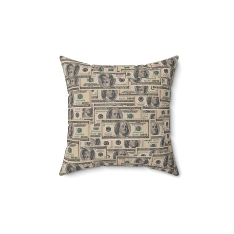 All About the Benjamins Spun Polyester Square Pillow