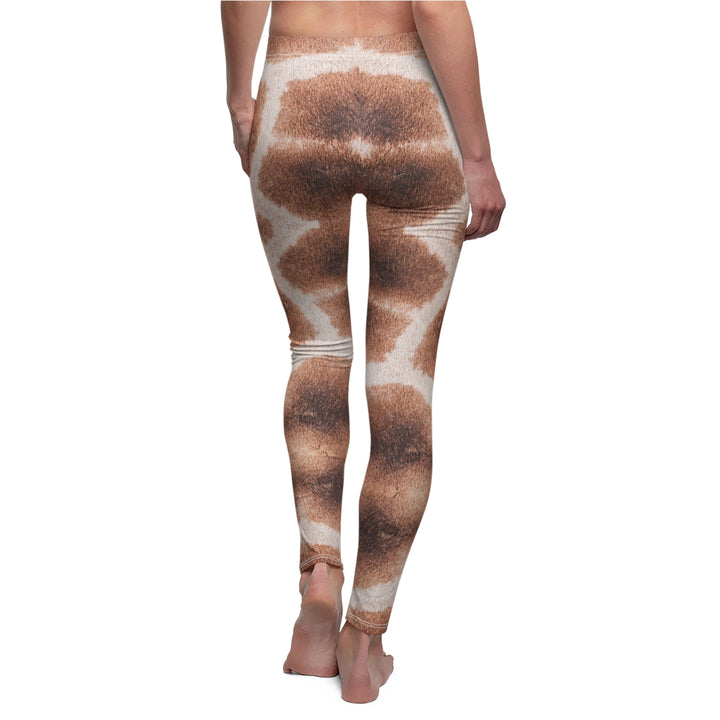 Realistic Giraffe Women's Casual Leggings