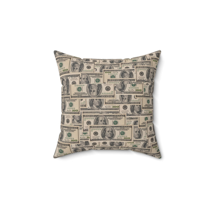 All About the Benjamins Spun Polyester Square Pillow