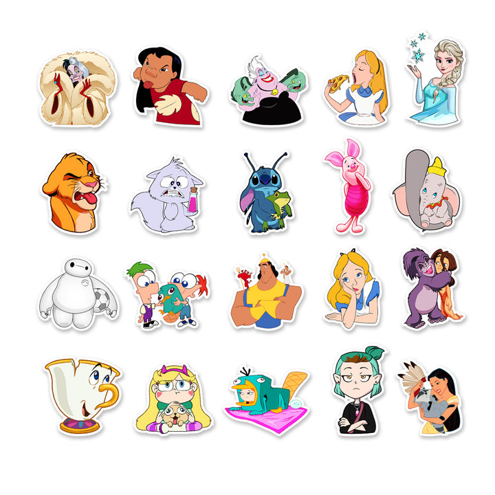 50pcs Disney Waterproof Stickers